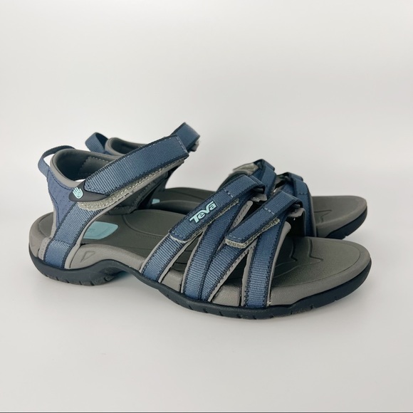Teva Women's Tirra Blue Grey Black Bering Sea Sport Hiking Summer Sandals 6 NEW - Picture 2 of 12